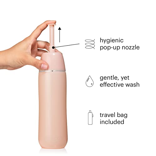 Brondell GoSpa Advanced Portable Bidet for Travel–Pop-Up Nozzle System –High-QualityCompact Bidet with Discreet Travel Bag for Convenient Storage–500mL, Pink3