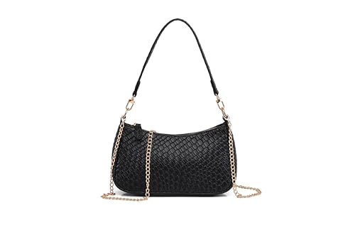 Image of Shoulder Bag for Women with 2 Removable Straps and Zipper Closure Crossbody Bags Clutch Tote HandBags Purses | with 2 Removable Straps