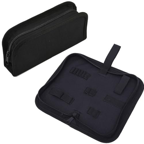 DraCra Juego de 2 organizadores de reparación de relojes, bolsa de almacenamiento, mini bolsa de transporte para relojes, kit de herramientas, juego de herramientas, destornillador, pinzas, alicates