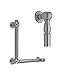 Jaclo G20-24H-16W-RH-PB Straight Smooth with Finials Grab Bar, Polished Brass