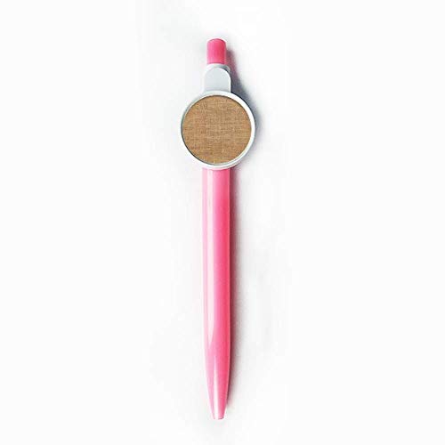 Stylo à bille rétractable en tissu lin kaki pour amateurs de papeterie