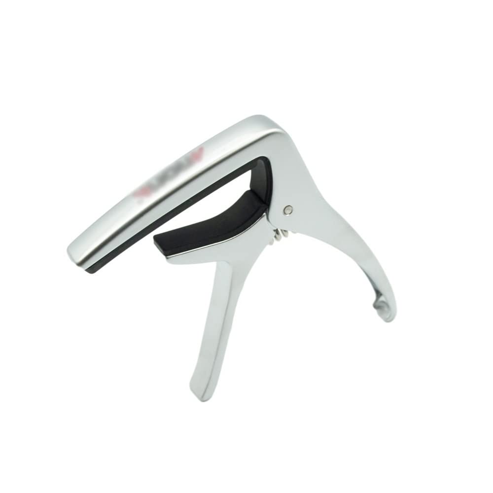 Home Musical Instrument Gitarre Kapodaster Gitarre Gitarre Kapodaster Metalllegierung Vielseitiger Gitarre Kapodaster mit Steg Pin Puller Gitarre Teile & Zubehör Silber 5,26 cm