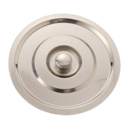 Image of IEUDNS Pot Cover Cooking Pot Lid Cookware Heavy Duty Professional Stainless Steel Universal Lid Frying Pan Cover for Pans Pots Woks, 9inch