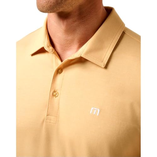 TravisMathew Men's Featherweight Vista Polo, Rattan3