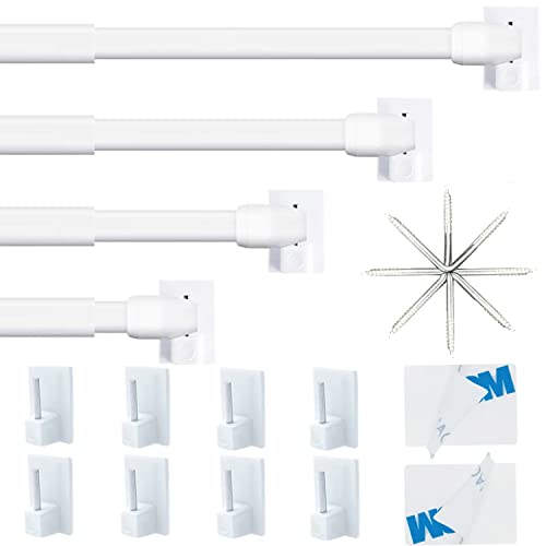 4 Stücks Gardinenstange kleben, Bistrogardinenstangen, Vorhangstange...
