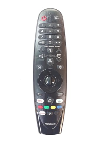 Image of LipiWorld AKB75855501 Led LCD Smart TV Remote Control with Prime Video Netflix Function (Without Voice Function) Compatible for LG Led Remote