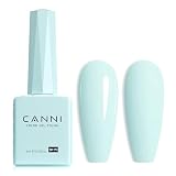 CANNI Vernis à Ongles UV Gel Semi Permanent Vert Menthe Clair Light Mint Green Gel Nail Polish Soak off Vernis Manucure Naturel French Manicure