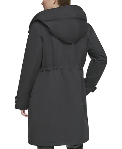 Andrew Marc Women's Gemas Hooded Transitional Water Resistant Parka Trench Coat4