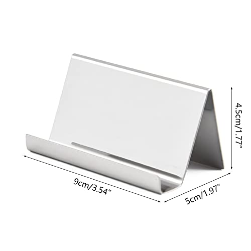 Support de cartes de visite en acier inoxydable anti-rayures pour ranger le bureau