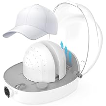 Automatic Cap Cleaner, All in One Hat Care Machine Steam Cleaning & Ironing and Drying for Bucket hat Baseball Cap,Bucket Hats, Felt Hats, Restore Misshapen White, Large