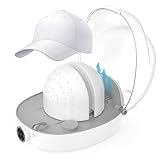 Hat Cleaner, Automatic Cap Cleaner, All in One Hat Care Machine Steam Cleaning & Ironing and Drying for Bucket hat Baseball Cap,Bucket Hats, Felt Hats, Restore Misshapen (White, Large)