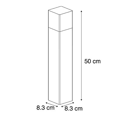 QAZQA denmark - Lampe sur pied extérieur - 1 lumière - L 8.3 cm - Blanc - Moderne - éclairage extérieur