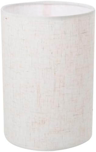 Natural Linen Lamp Shade - Retro Drum Style In Beige - Perfect For Table & Floor Lamps - Farmhouse & Rustic Decor