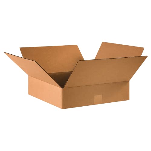 Image of TAPE LOGIC 16 x 16 x 4 Corrugated Cardboard Boxes, Flat 16 inchL x 16 inchW x 4 inchH, Pack of 25 | Shipping, Packaging, Moving, Storage Box for Home or Business, Strong Wholesale Bulk Boxes