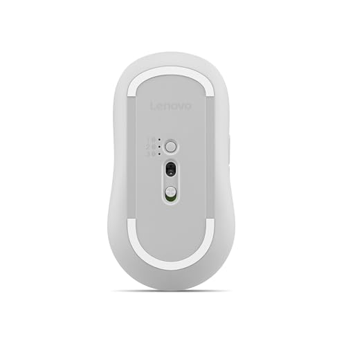 Miniatura 4 de Lenovo Yoga - Ratón Silencioso Bluetooth (Inalámbrico, Ergonómico, Ambidiestro, Sensor Óptico IR LED, 6 Botones, Rueda Desplazamiento, Conectividad Simultánea, x1 Batería AA) – Seashell