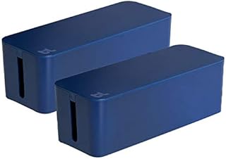 CableBox Cable and Cord Management System - (Moonlight Blue) - [2 Pack]