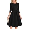 RUMIA Women’s Cocktail Dresses 3/4 Sleeve Vintage Wedding Guest Dress (XS-3XL)
