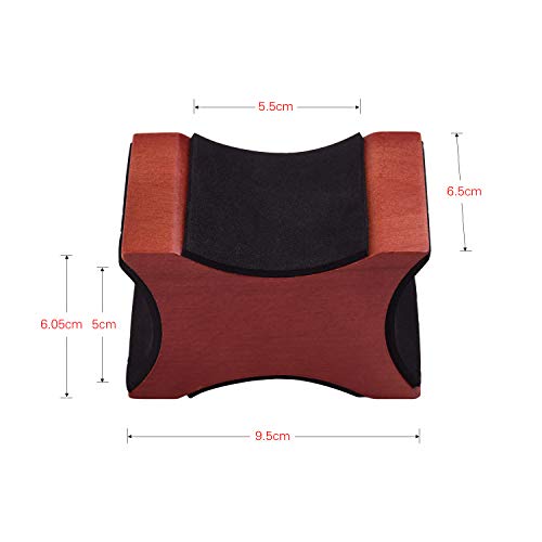 KKmoon Suporte de Apoio de Pescoço de guitarra Almofada Material de Mogno 2 Altura de Uso Ferramenta