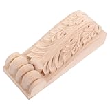 PHENOFICE Aplique de Madera Tallada sin Pintar Corbels de Madera Europeos Decorativos para Esquinas Diseño Romano Detallado para Interiores y Exteriores