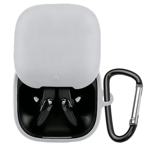 For Anker Soundcore Liberty Buds �P�[�X �V���R���� �S�ʕی� �����h�~ �L�Y�h�~ �ϏՌ� �����[�d�\ �y�ʏ��^ �J���r�i�t��(�O���[)