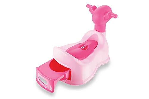Image of Sonal - Baby Scooty - Baby Toilet Trainer Potty Seat with Removable Tray, Lid Cover - For 6 to 24 Months Baby (Pink)