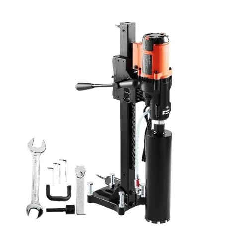 3200W Professional Core Drill Machine 750RPM Wet & Dry Diamond Coring Rig with Stand for Concrete Brick Masonry Drilling