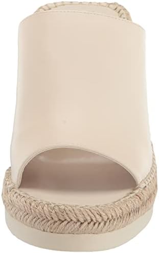 Vince Camuto Women's Footwear Women's Brissia Raffia Wedge Sandal, Creamy White, 9 | Image 1