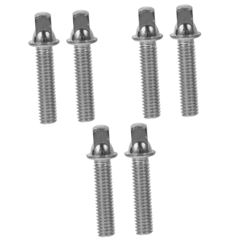 3sets Lightweight Drum Accessories Stainless Steel Mounting Screws for Snare Drum 2pcs*3 miniatura 1