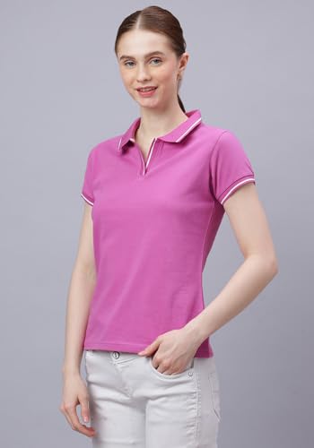 Image of Wear Your Opinion Womens Premium Pique Polo Collar Neck T-Shirt Womens Premium Pique Polo Collar Neck T-Shirt (Design: Tipped Polo)