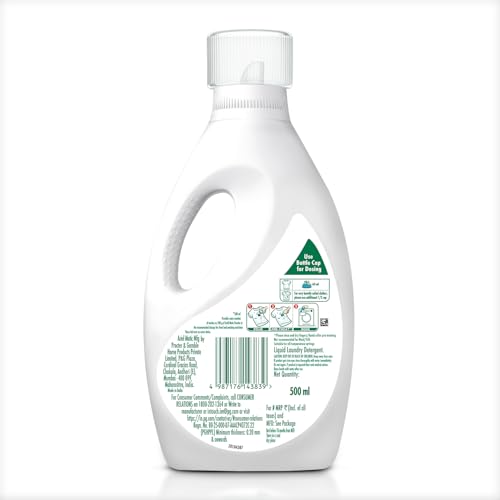 Image of Ariel Liquid Detergent Front Load - 500ml | Removes 7 day dried-in Stains in 1 wash inside Washing Machine | Now at Price of Powders | Amazing Fragrance | Protects Colours | Dissolves Faster