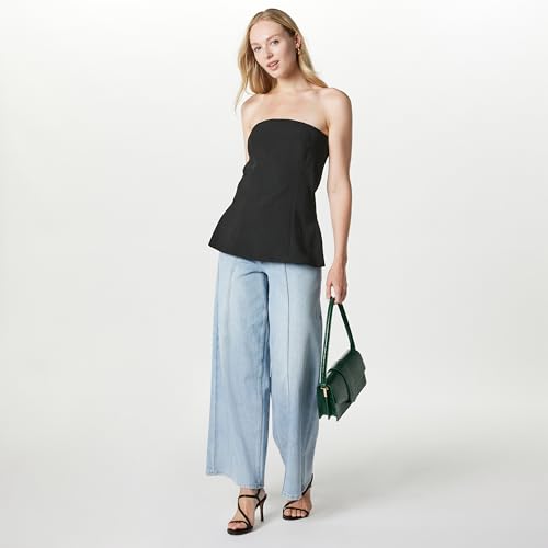 Image of The Drop womens Stowe Woven Strapless Tunic