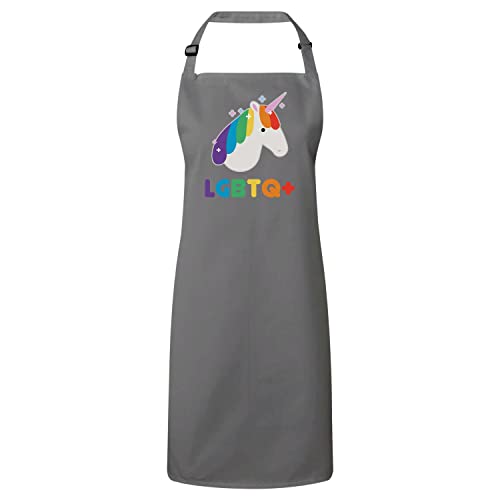 Tablier cuisine LGBTQ+ licorne en tissu premium pour passionnés de cuisine queer