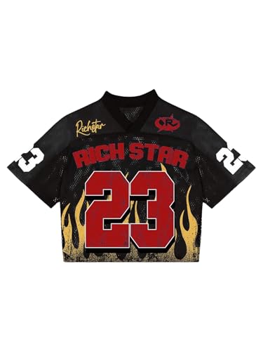 SOLY HUX Men's Short Sleeve Jersey Shirts V Neck Graphic T-Shirt Cool Tees Streetwear