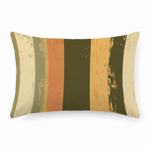 Housse coussin 40x80 extérieur imperméable taie oreiller lin canapé terrasse - 2