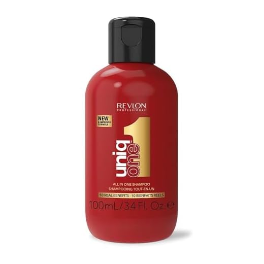REVLON PROFESSIONAL UniqOne Champú y Acondicionador Pelo Todo en Uno, Tratamiento Hidratante para el Pelo, Repara Cabello Seco y Dañado, Desenredante y Control del Encrespamiento, 100ml