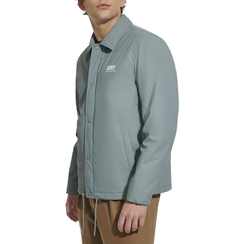 DKNY Men's Lightweight Water-Resistant Utility Jacket2