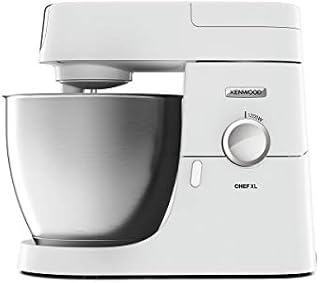 Kenwood Stand Mixer for Baking, Stylish Food Mixer, with K-beater, Dough Hook, Whisk and 6.7 Litre Bowl, 1200 W, KVL4100W, White