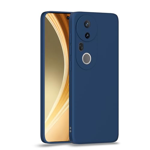 Image of Outlouders Back Cover for Vivo T4 Ultra 5G | Camera Protection | Durable Soft Matte Silicone Bumper Case (Blue)