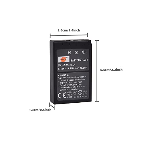 Batterie BLS-1 DSTE rechargeable et chargeur DC84U pour Olympus E-420 E-PL1 E-P1 - 5