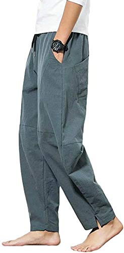 カイヤス サルエルパンツ メンズ ズボン ゆったり M 5xl 九分丈 オールシーズン対応 リネン イージーパンツ ワイドパンツ M グリーン の最安値と通販店 購入可 サープラ