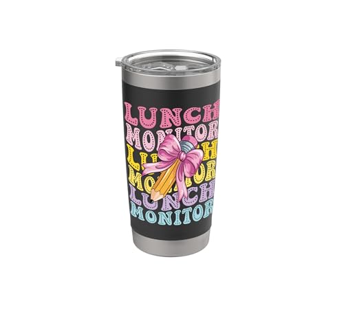 Lunch Monitor Food Cafeteria Lunchroom Supervisor Lunch Lady Stainless Steel Insulated Tumbler
