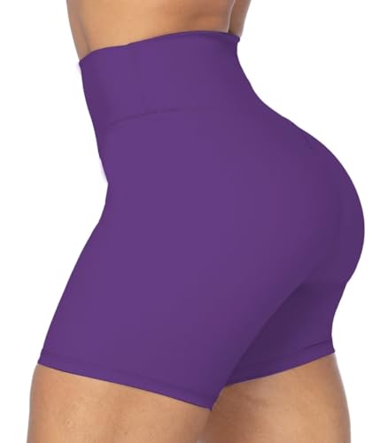 Image of Sunzel No Front Seam High Waist Biker Shorts for Women, Squat Proof Yoga Workout Gym Bike Shorts | 3, 5 Or 8-Inch Inseam, High Waisted, Tummy Control, No Front Seam, Buttery Soft, Compression Fit, Squat Proof
