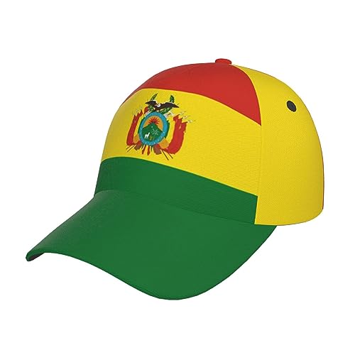 Casquette de baseball réglable avec drapeau mignon rétro pour homme et femme, Drapeau Bolivie _V1, taille unique