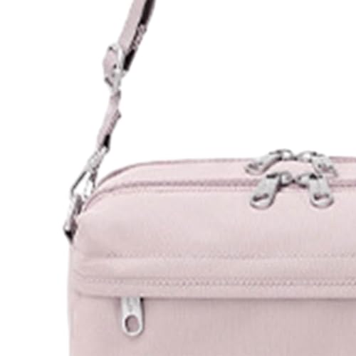 Pochette portable pratique et sac à main femme bandoulière fermeture éclair nylon - 2