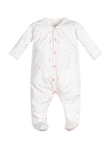 Under the Nile Organic Cotton Snap Front Footie - Pink Dots - 0-3 Months
