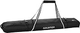Salomon, Erweiterbarer Skisack für 2 Paar Ski (175-195 cm), EXTEND 2P 175+20 SKIBAG, Schwarz (Black/Light Onix), L38256500