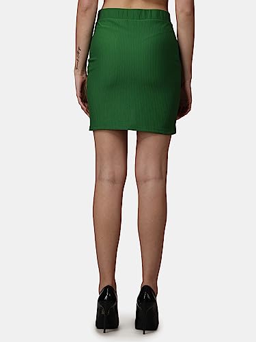 Image of POPWINGS Casual Shimmer Solid Sarong Mini Skirt for Women | Summer Skirt for Women | Mini Skirt for Women
