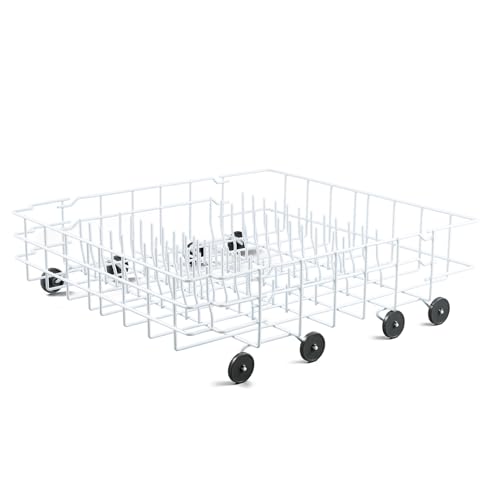 808602302 5304535768 Dishwasher Rack Replacement Parts for Frigidaire Lower Dish Rack Dishwasher Wheels Rollers Frigidaire Kenmore FFBD2411NS3A LFBD2409LF3C FGBD2431KF1 Bottom Dishrack Assembly 1 Pcs