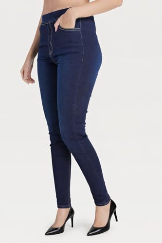 Image of Black Denim Fix Elastic Women Denim Jegging