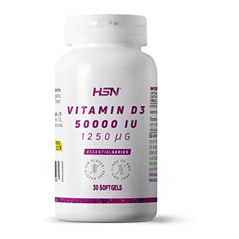 HSN Vitamina D3 50000 UI con Aceite de Lino Cover